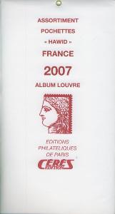 Jeu de pochettes pour feuilles France 2007 Album Louvre Edition Ceres