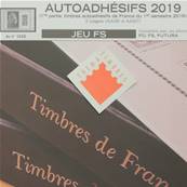 Jeu France Futura FS 2019 1er sem. Autoadhsifs Yvert 134441