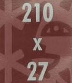 25 bandes 210 mm x 27 mm simple soudure fond noir Yvert 18027