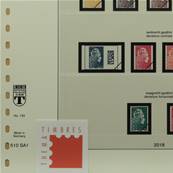 Feuilles France timbres autocollants 2018 à 2019 LINDNER T T132-18SA