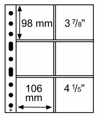5 Feuilles Transparentes GRANDE 3/2C Leuchtturm 316604