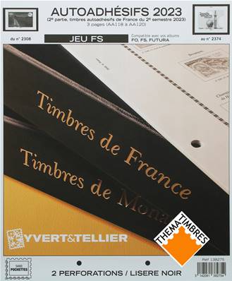Jeu France Futura FS 2023 2e sem. Autoadhésifs Yvert et Tellier 138275