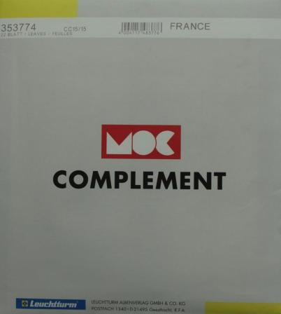 Feuilles à pochettes pour les timbres de France de 2015 MOC CC15/15 353774
