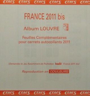 Feuilles complementaires carnets autocollants 2011 Louvre Standard Edition Ceres