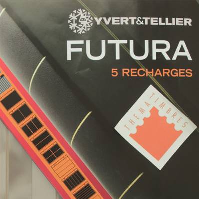 recharge 5 feuilles plastique pour roulettes Futura R6 Yvert et Tellier 1632