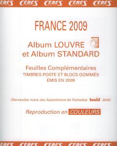 Feuilles France 2009 Album Louvre et Standard Edition Ceres FF09