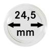 10 Capsules 24.5 mm pour pieces 50 cent euro LINDNER 2250245P