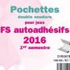 Assortiment pochettes 1er sem 2016 Futura FS autoadhesifs Yvert & Tellier 110023