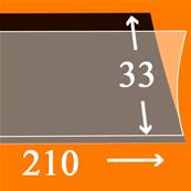 50 bandes simple soudure fond noir 217 x 33 mm 1033TH