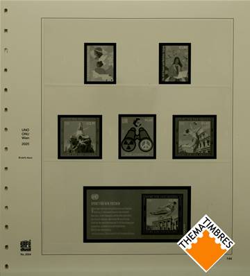 Feuilles ONU VIENNE 2025 SAFE DUAL 2054-25