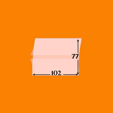 10 pochettes 102 x 77  double soudure fond transparent YT191028