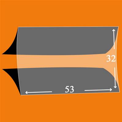 50 pochettes Lindner double soudure fond noir 53 x 32 mm HA53032