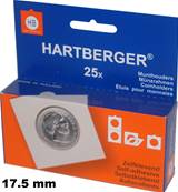boite de 25 étuis carton HB autocollants 17.5 mm Hartberger 8320175