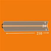 25 bandes ID double soudure fond noir 210 x 24 mm ID1024