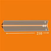 25 bandes ID double soudure fond noir 210 x 44 mm ID1044