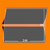 10 pochettes ID double soudure fond noir 246 x 186 mm ID1232