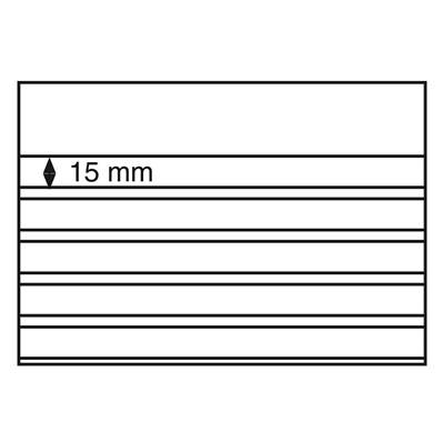 50 cartes d'envoi 210 x 148mm à 5 bandes pvc + rabat Leuchtturm 341468