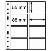 10 Feuilles transparentes  8 cases 4VC Leuchtturm 328118