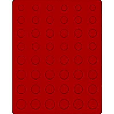 plateau rouge vif pour medailler LINDNER 2506E