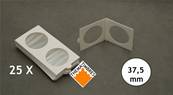 boite de 25 étuis carton HB autocollants 37.5 mm Hartberger 8320375 1647