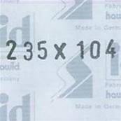 10 bandes Hawid double soudure fond noir 235 x 104 mm ID1104 HA235104
