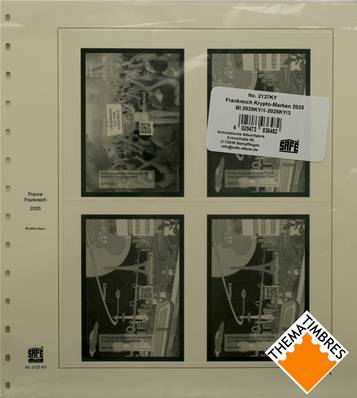 Feuilles France crypto NFTimbres 2025 SAFE DUAL 2137-25KY
