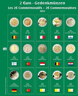 feuille Premium 39 pour pieces de 2 euros 2025 SAFE 7341.39