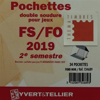 Pochettes 2e semestre 2019 pour Futura FS FO Yvert et Tellier 134689