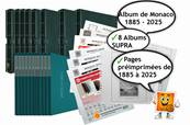 8 albums supra et feuilles Monaco 1885 à 2025 Yvert et Tellier 13810