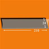 25 bandes 210 mm x 24 mm simple soudure fond noir Yvert 18024