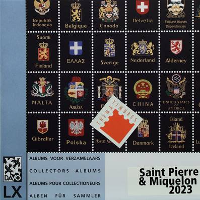 Feuilles Luxe Saint Pierre & Miquelon 2023 DAVO 4053