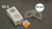 boite de 50 étuis carton HB autocollants 30 mm Hartberger 50030TH