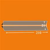 25 bandes ID double soudure fond noir 210 x 21 mm ID1021