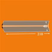 25 bandes ID double soudure fond noir 210 x 48 mm ID1048