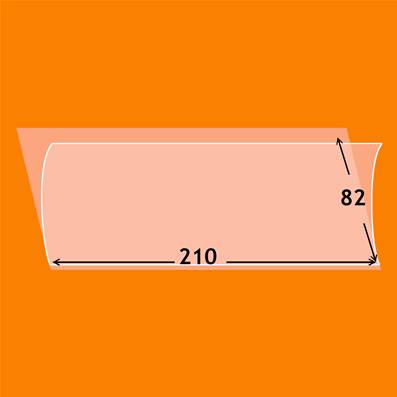 10 bandes 210 x 82 mm simple soudure fond transparent YT180828