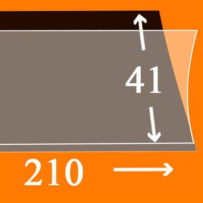 25 bandes Hawid simple soudure fond noir 210 x 41 mm HA1041 337387