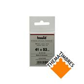 50 pochettes Hawid 6121 simple soudure fond noir 41 x 53 mm 301700