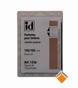 10 pochettes ID double soudure fond noir 145 x 105 mm ID1256