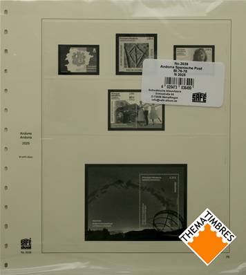 Feuilles Andorre Espagnol 2025 SAFE DUAL 2039-25