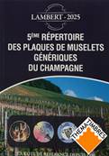 Repertoire Plaques de muselets Génériques du Champagne Lambert 2025