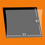 50 pochettes Lindner simple soudure fond noir 53 x 41 mm HA6115