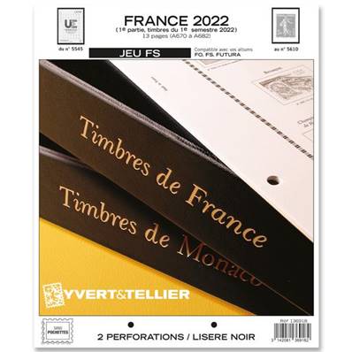 Jeu France Futura FS 2022 1er semestre Yvert et Tellier 136918