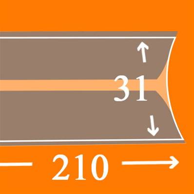 25 bandes 210 mm x 31 mm double soudure fond noir Yvert et Tellier 19031