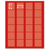 medaillier 24 cases carrés 42 mm rouge Yvert et Tellier 20236