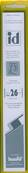 25 bandes ID double soudure fond noir 210 x 26 mm ID1026