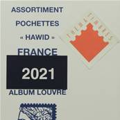 Jeu de pochettes pour feuilles France 2021 Album Louvre Ceres HBA21
