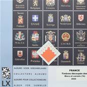 Feuilles 1b Luxe timbres découpés blocs carnets France 2022 DAVO 53752