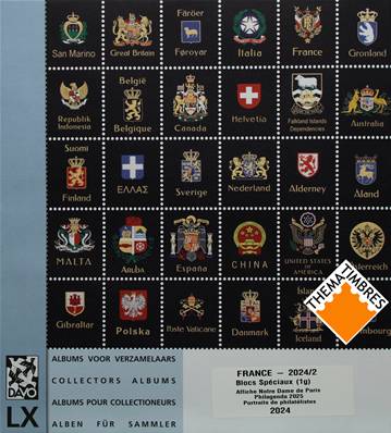 Feuille Bloc special 2024 1g Luxe France 2eme semestre 2024 DAVO 23734
