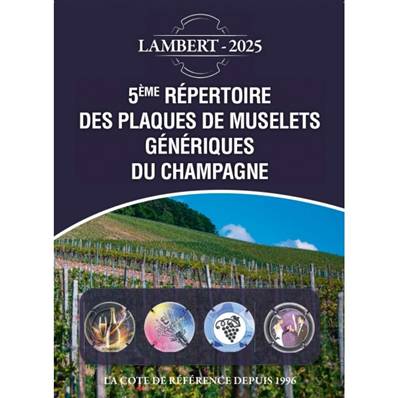Repertoire Plaques de muselets Génériques du Champagne Lambert 2025