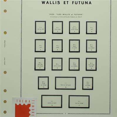 Wallis et Futuna 1920 à 1960 avec pochettes MOC 307567